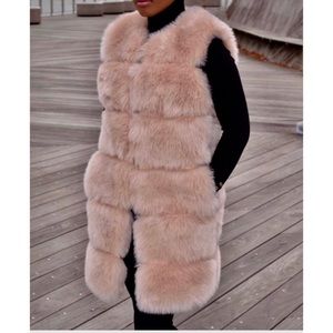 Nude Long Vest